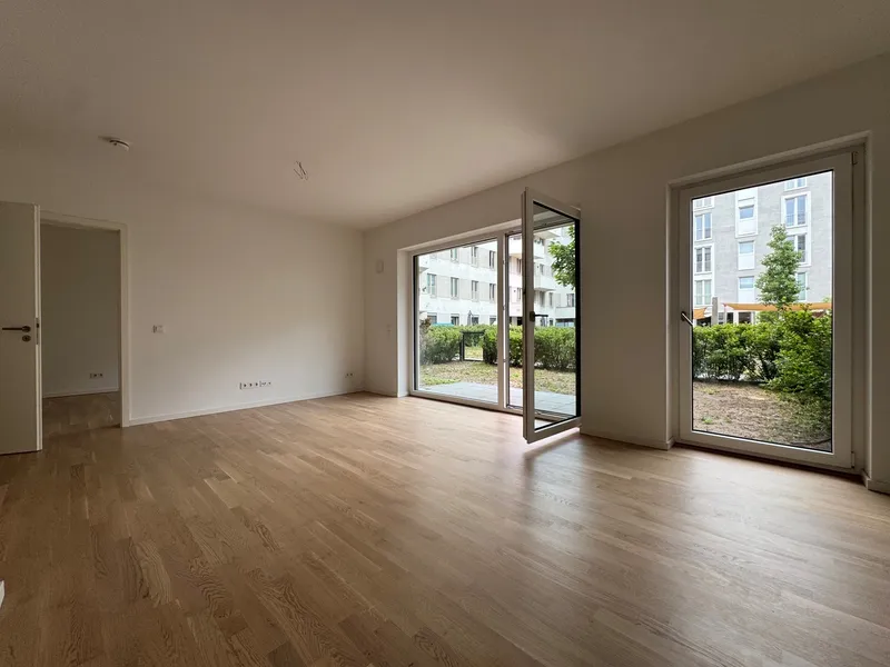 Willkommen in der Europacity! Zweizimmerwohnung mit Einbauküche und Terrasse/Garten — photo 1
